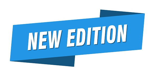 new edition banner template. new edition ribbon label sign