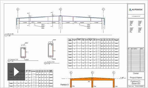 Video: Showing use of rebar detailing and close-ups of connections