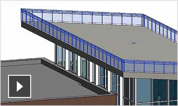 Video: Modeling a rail on a roof