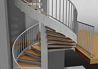 Advance Steel : Steelwork - stairs, railings, ladders, etc.