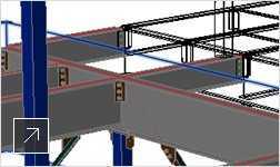 Select and view steel modeling parts