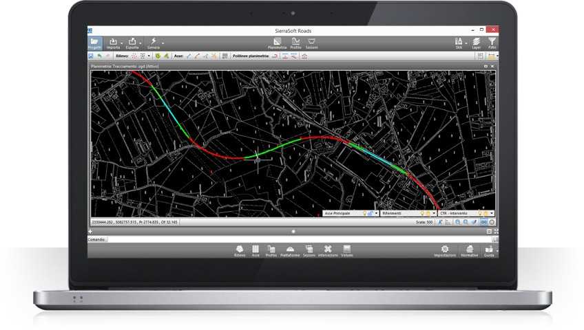 Axis design with Sierrasoft Roads