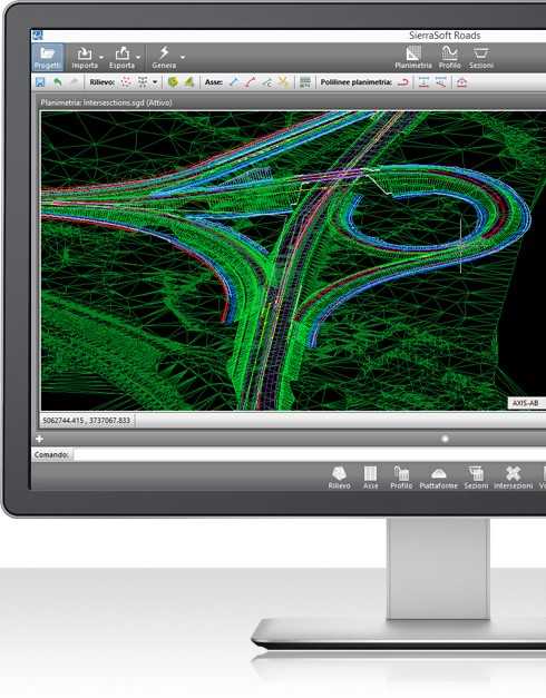 Design of roundabouts intersections interchanges Sierrasoft Roads