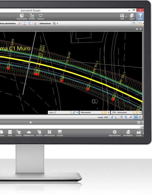 Real time update software for road design