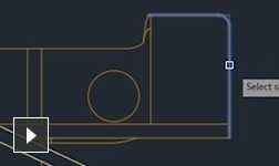 Command preview and contextual menus for mechanical drafting