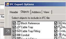 Create, manage, and share MEP CAD data with others in the design process with IFC data