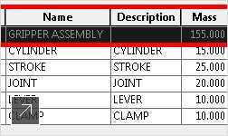 Mechanical engineering software enables you to calculate mass in BOMs