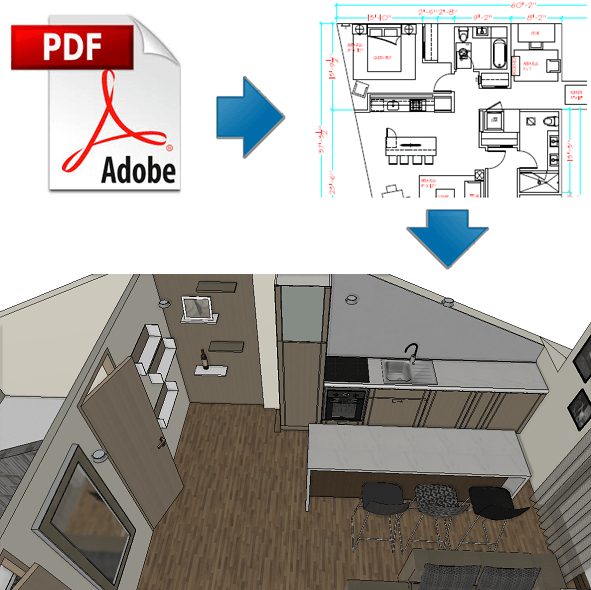 Import PDF Geometry in ARCHLine.XP